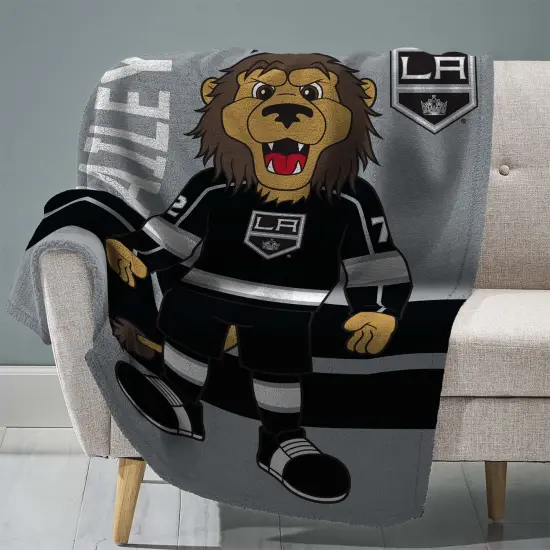 Sleep Squad Los Angeles Kings Bailey 60&rdquo; x 80&rdquo; Raschel Plush Hockey Blanket {1}