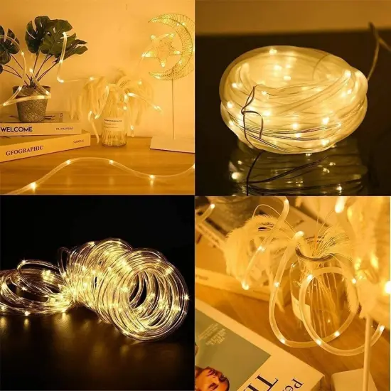 Waterproof LED Solar String Lights for Outdoor Garden Decor Warm white {1}