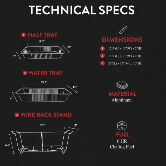 33-Piece Disposable Chafing Buffet Set {2}