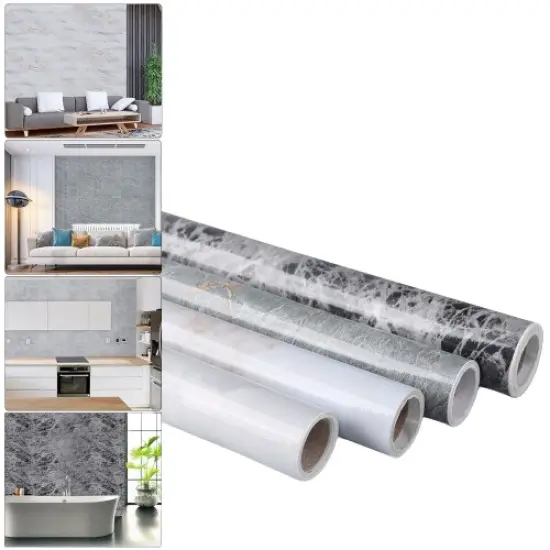 Waterproof and Oil-Proof Self-Adhesive Aluminum Foil Kitchen Wall Sticker {2}