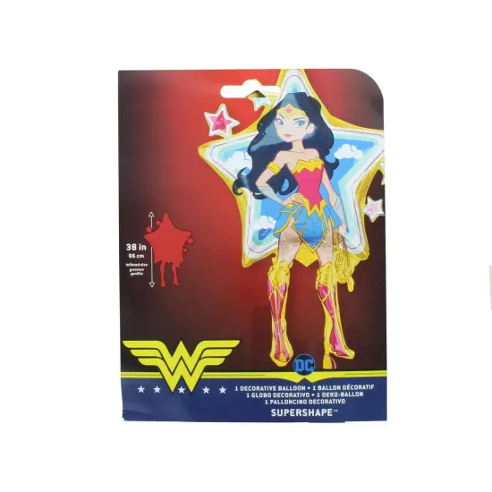 Wonder Woman Mylar Foil Balloon for Birthday Party {2}