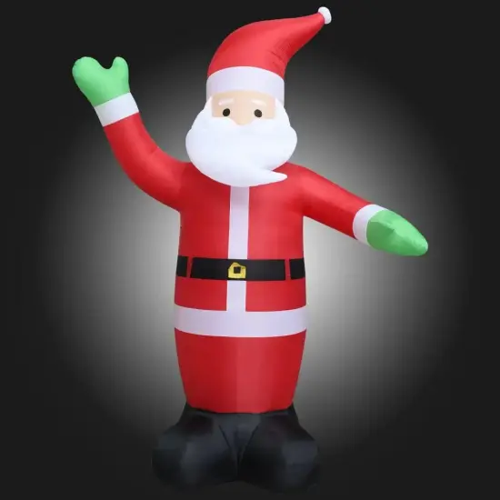 XXL 236.2" Christmas Inflatable Santa Claus with LED Lights (IP44) {4}