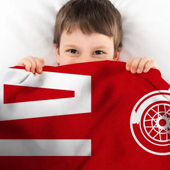 Sleep Squad Detroit Red Wings Rally Al 60&rdquo; x 80&rdquo; Raschel Plush Hockey Blanket {4}