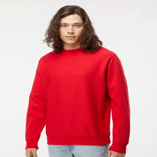 Cross-Grain Crewneck Sweatshirt | RADYAN&reg; Red {1}
