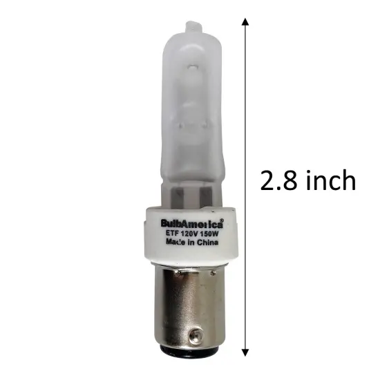 BulbAmerica ETF 150W 120V BA15D Base Frost Halogen Bulb {4}