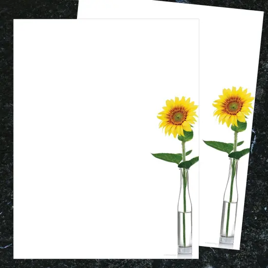 Great Papers! Sunflowers Stationery Letterhead, Invitations and Announcements, Printer Friendly, 8.5"x11", 80 Pack {3}