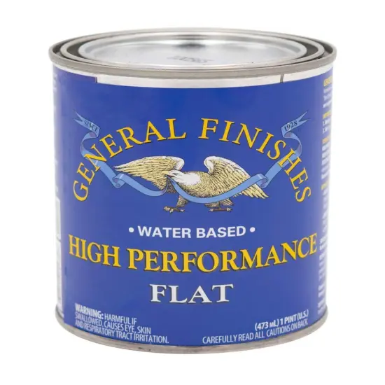 High Performance Water Based Topcoat, 1 Pint, Flat {1}