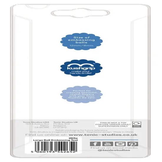 Tonic Studios Large Ball Embossing Tool-3mm/8mm {3}