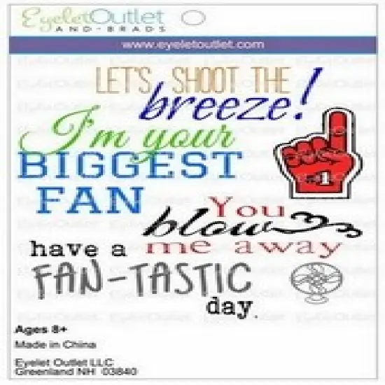 Eyelet Outlet Cling Fan Stamps {1}