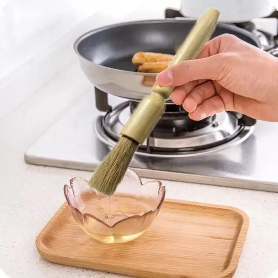 Wooden BBQ Brush for Basting, Cake Baking, and Buttering {3}