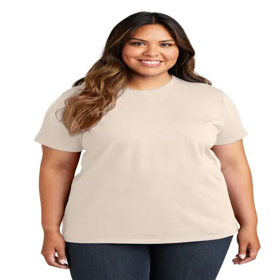 Port & Company&reg; Ladies Crew Neck Short Sleeve Essential Tee Athletic maroon {5}