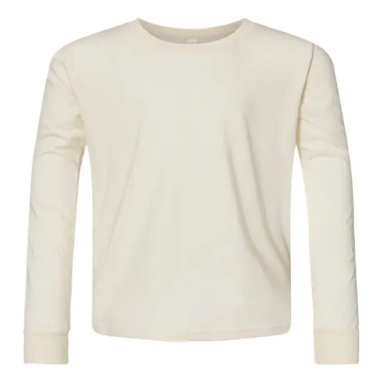 BELLA + CANVAS&reg; Youth Jersey Long Sleeve Tee - 3501Y Natural {1}