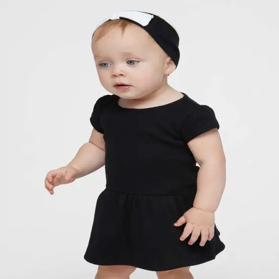 Baby Cotton Rib Dress, Various Sizes by Rabbit Skins&reg; Black {4}