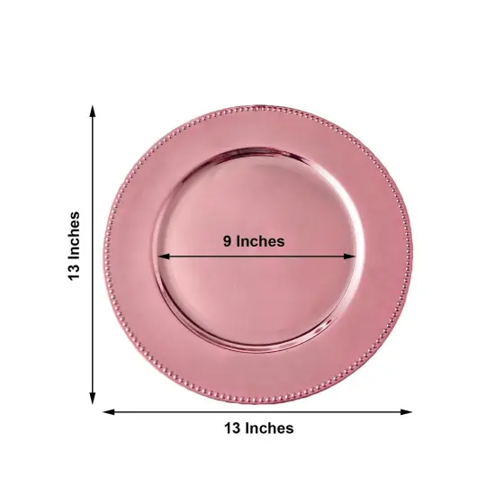 6 pcs of 13inch Charger Plates for Table Decor Brush {3}