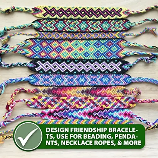 109 Yards Mandala Crafts Cream 1mm Waxed Cord for Jewelry Making -Cream Waxed Cotton Cord for Jewelry String Bracelet Cord Wax Cord Necklace String {4}