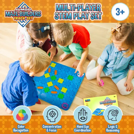 Power Your Fun Jumbo Maze Builder Track Set- 46pc {4}