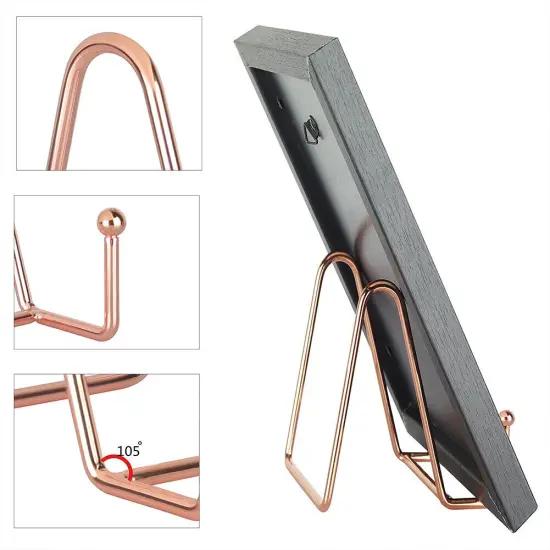 Kitcheniva 4" Metal Frame Holder Display Stands 4 Pack Black {4}