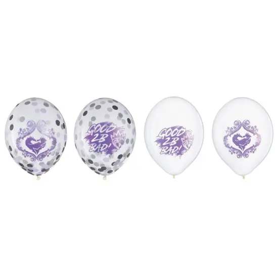 Descendants 3 12" Latex Confetti Balloons, 6ct {2}