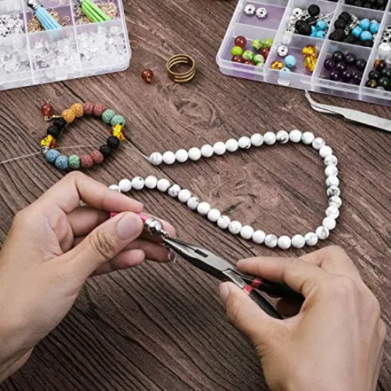 1900 Pieces Earring Hooks, Earring Making Supplies Kit with Jewelry Hooks, Fish Hook Earrings, Earring Backs, Jump Rings for Jewelry Making and Earring Repair,Gifts for Women {3}