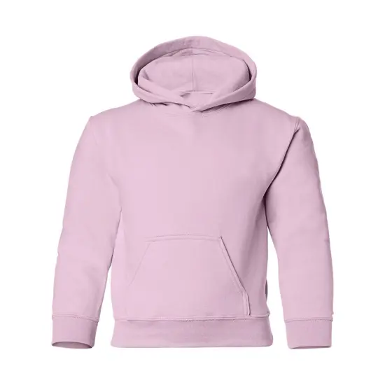 Gildan® Heavy Blend Youth Hooded Long Sleeve Sweatshirt Light pink {2}
