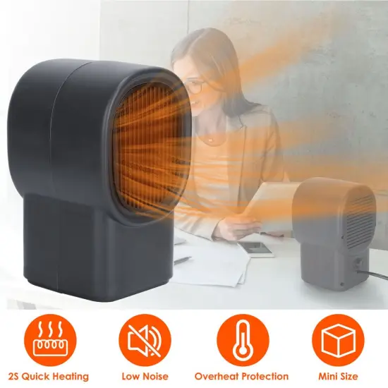 Electric Portable Heating Fan Mini Space Heater. {2}