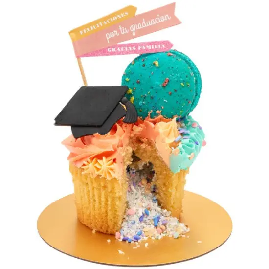 Felicitaciones Floral DecoPics Cupcake Decoration, 12ct {5}