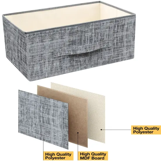 Sorbus Dresser with Drawers - Furniture Storage Tower Unit for Bedroom, Hallway, Closet, Office Organization - Steel Frame, Wood Top, Easy Pull Fabric Bins Gray/Black {6}