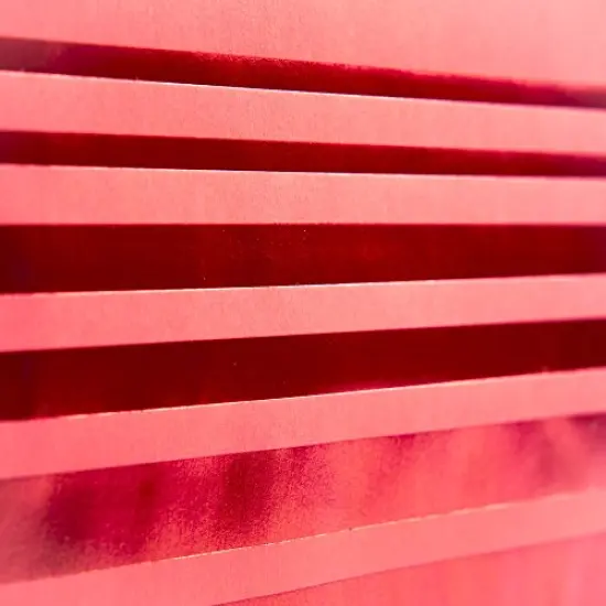 Hallmark 9" Medium Gift Bag with Tissue Paper (Red Foil Stripes) for Christmas, Birthdays, Father's Day, Graduations, Valentines Day, Sweetest Day {2}