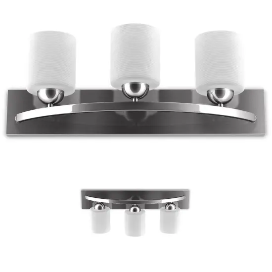 Glass Wall Sconce for 3 Bulbs {5}