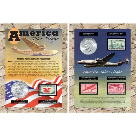 America Takes Flight Coin & Stamp Collection {1}