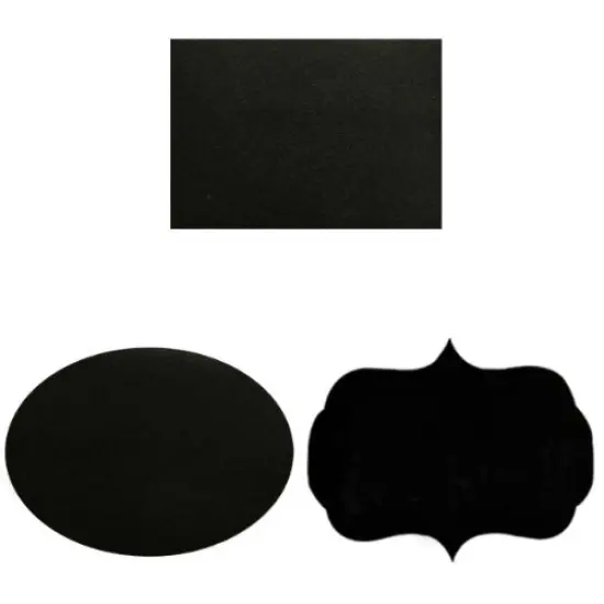 Wrapables Set of 36 Chalkboard Labels / Chalkboard Stickers with Chalk Marker - 3.5" x 2.5" Oval, Rectangle, and Fancy Frame {2}