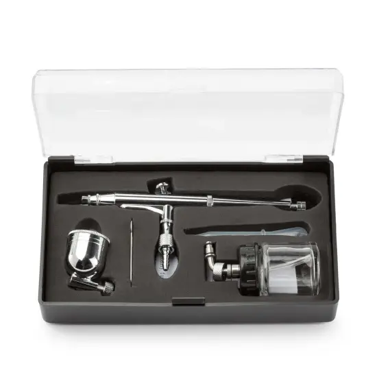 PointZero Dual-Action 7cc/22cc Side-Feed Airbrush Set - .3mm Nozzle {4}