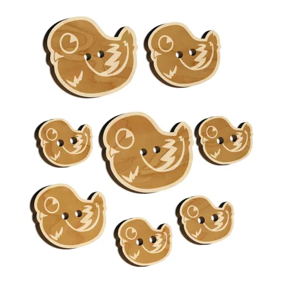 Cute Pigeon Bird Wood Buttons for Sewing Knitting Crochet DIY Craft {7}