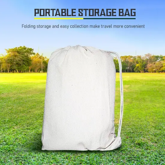 Double Canvas Hammock Swing Bed for Camping, Garden, Patio {3}