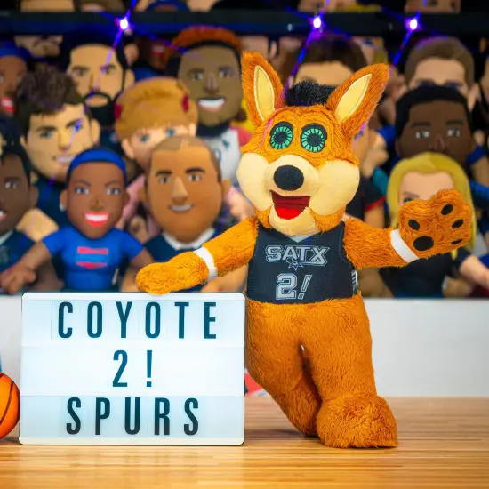 Bleacher Creatures San Antonio Spurs Coyote 10" Mascot Plush Figure (Statement Uniform) {2}