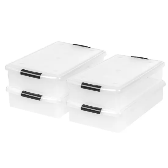 IRIS USA Plastic Under Bed Storage Containers {7}
