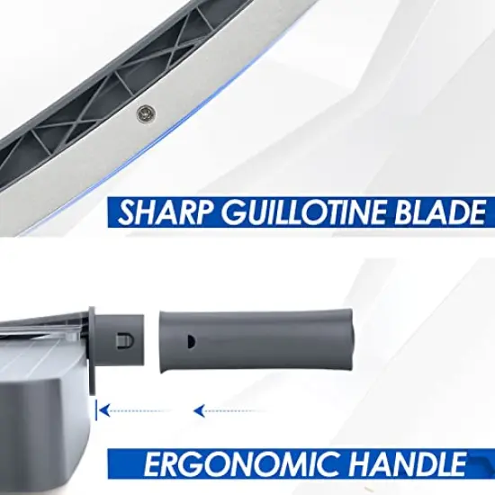 Paper Cutter 12" Cut Length Paper Trimmer, Guillotine Trimmer with 12 sheet Capacity Paper Cutting Board, Heavy Duty Guillotine Paper Cutters and Trimmers for Cardstock Paper Crafts Paper Slicer {3}