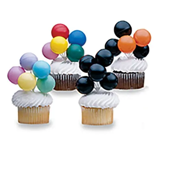 Pastel Balloon Cluster DecoPics&reg; Cupcake Decoration, 12ct {2}