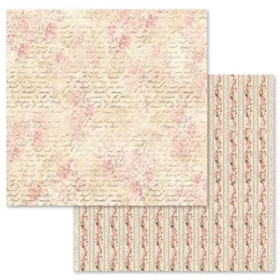 Double-Sided Paper Pad-Shabby Rose, 30.5 x 30.5 (12" x 12"), Multicoloured {4}