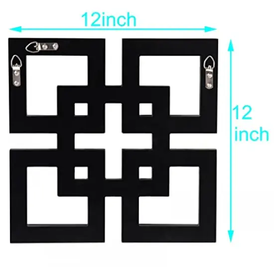 Square Mirrored Wall Decor Decorative Mirror 12x12 inches Modern Fashion DIY Silver Wall-Mounted Mirrors {3}