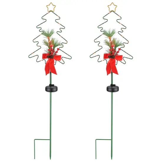 Christmas Tree Solar Stake Light {1}