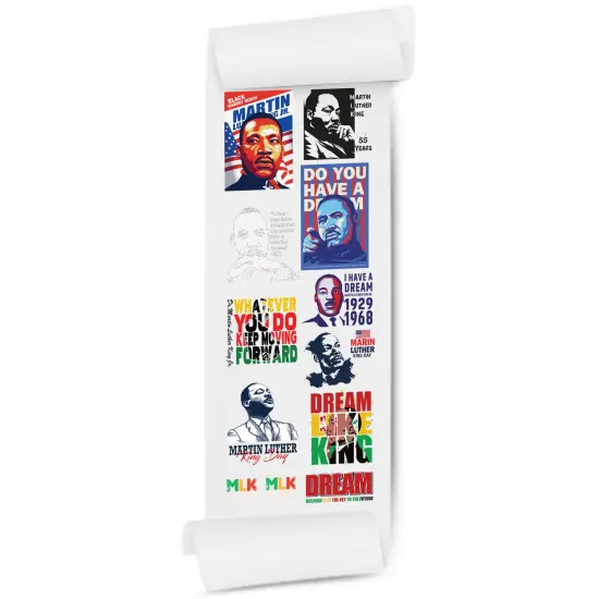 Martin Luther King Tribute: Black History on 22x60 Direct-to-Film Gang Sheets {2}