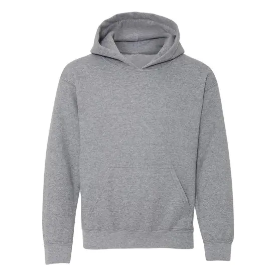 Gildan&reg; Heavy Blend Youth Hooded Long Sleeve Sweatshirt Graphite heather {2}