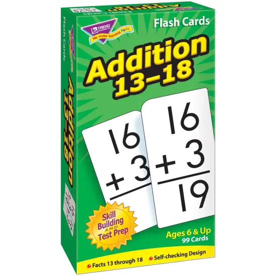 Addition 13-18 Skill Drill Flash Cards, 3 Packs {2}