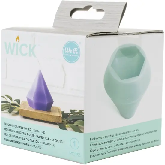 We R Wick Candle Mold-Diamond {2}