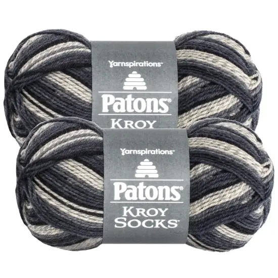 (Pack of 2) Patons Kroy Socks Yarn-Eclipse Stripes {1}