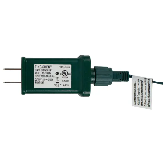 Hofert Multi-Function LED M5 Mini Christmas Lights - Pure White - 20.5 ft Green Wire - 200ct {3}