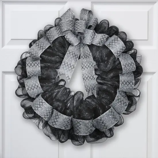 FloraCraft Decorative Mesh 10"X10yd-Black {4}