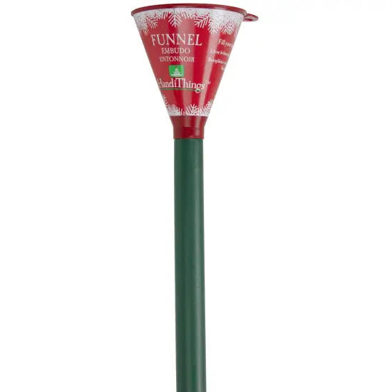 Jack Post 39" Green and Red Christmas Tree Watering Funnel {3}