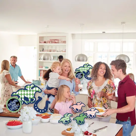 Big Dot of Happiness Kentucky Horse Derby - Horse Race Party Centerpiece Sticks - Showstopper Table Toppers - 35 Pieces {6}
